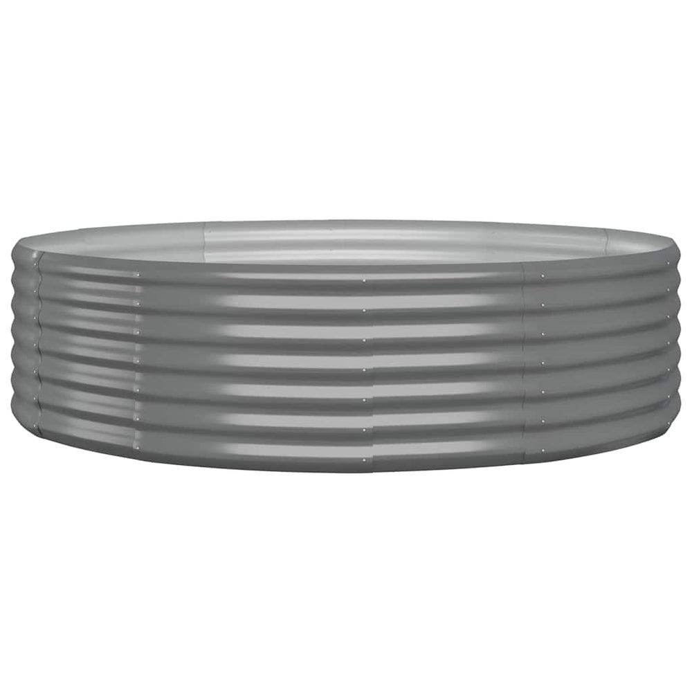 Verzinktes Stahl Hochbeet 140x140 cm Grau