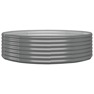 Verzinktes Stahl Hochbeet 140x140 cm Grau