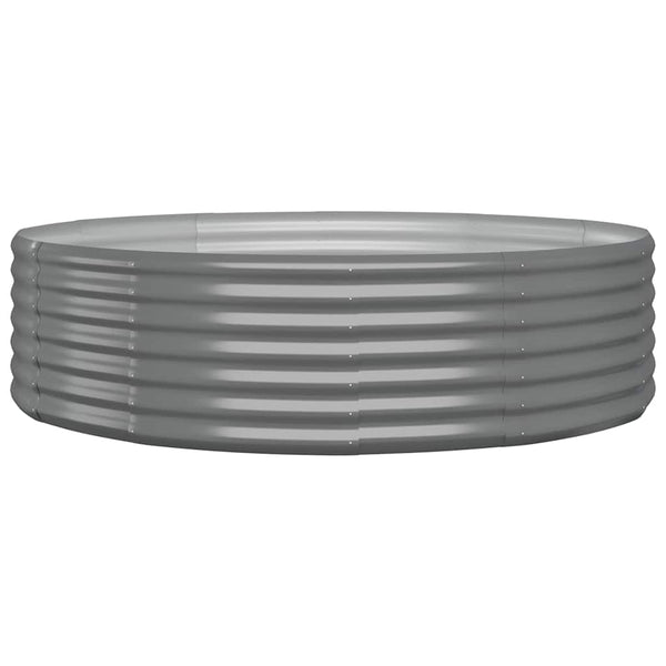 Verzinktes Stahl Hochbeet 140x140 cm Grau