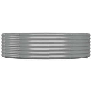 Verzinktes Stahl Hochbeet 140x140 cm Grau