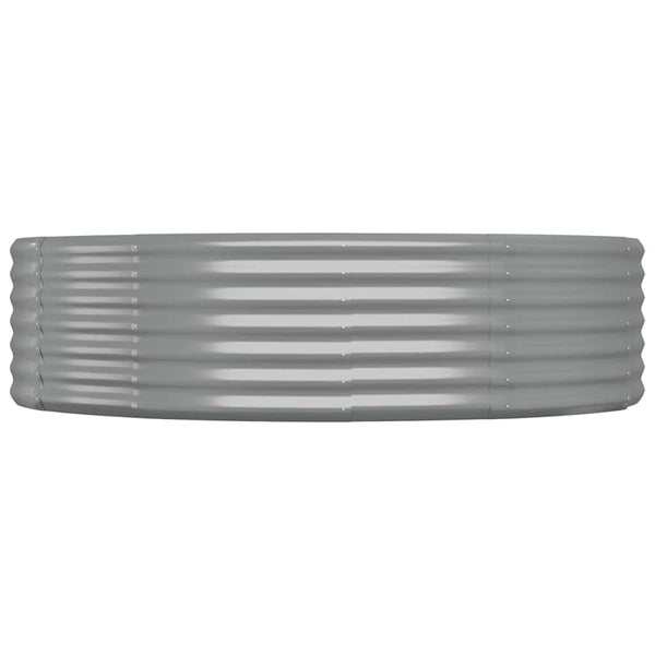 Verzinktes Stahl Hochbeet 140x140 cm Grau