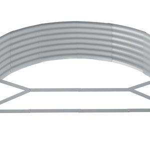 Verzinktes Stahl Hochbeet Anthrazit 214x140x36 cm
