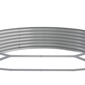 vidaXL Carré potager en acier galvanisé 373x140x36 cm anthracite