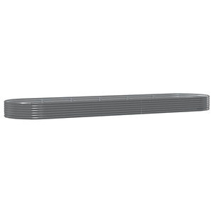 Verzinktes Stahl Hochbeet 523x140x36 cm Grau