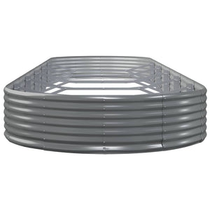 Verzinktes Stahl Hochbeet 523x140x36 cm Grau