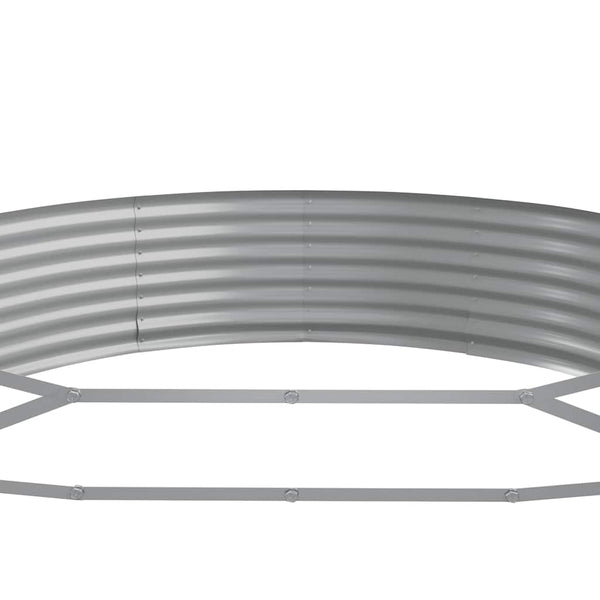 Verzinktes Stahl Hochbeet Anthrazit 600x140x36cm