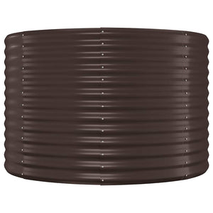 Verzinktes Stahl Hochbeet, Braun 100x100x68cm