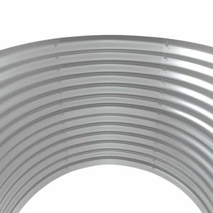 Verzinktes Stahl Hochbeet, Braun 100x100x68cm