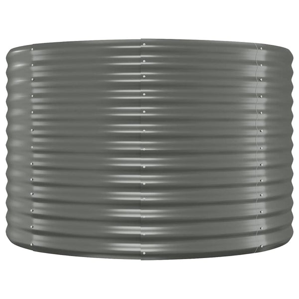 Verzinktes Stahl Hochbeet, 175x100x68 cm, Grau