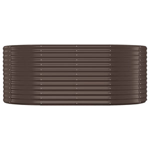 Hochbeet aus Stahl, 175x100x68 cm, Braun
