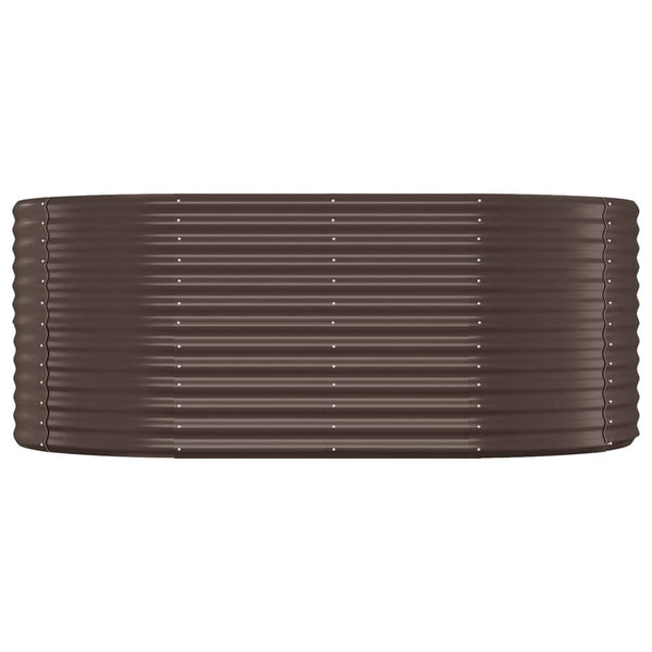 Hochbeet aus Stahl, 175x100x68 cm, Braun