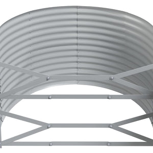 Verzinktes Stahl Hochbeet, 249x100x68 cm, Braun