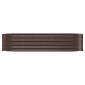 Verzinktes Stahl Hochbeet, 322 cm, Braun