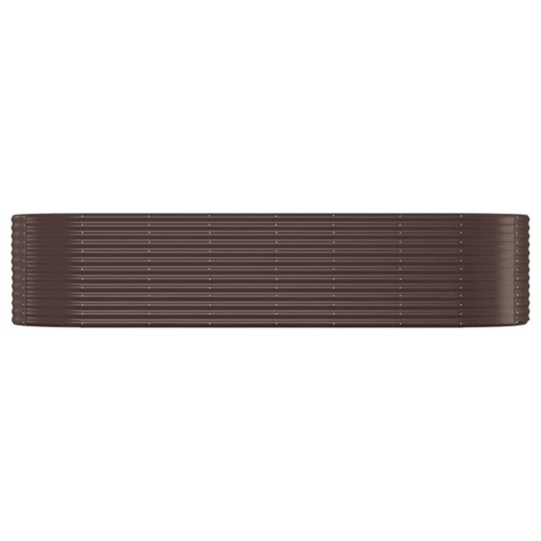 Verzinktes Stahl Hochbeet, 322 cm, Braun