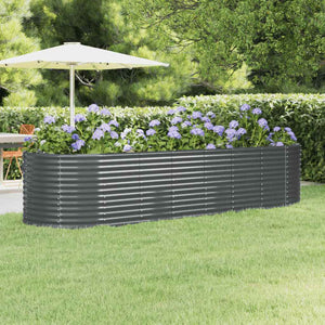 Verzinktes Stahl Hochbeet 322cm Anthrazit