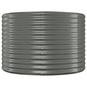 Verzinktes Stahl Hochbeet, 396 cm, Grau