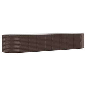 Verzinktes Stahl Hochbeet Braun 396cm