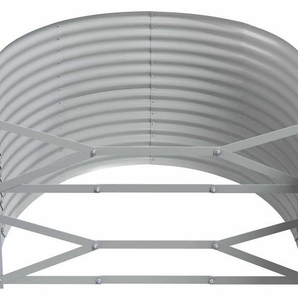 Verzinktes Stahl Hochbeet Anthrazit 396x100x68 cm