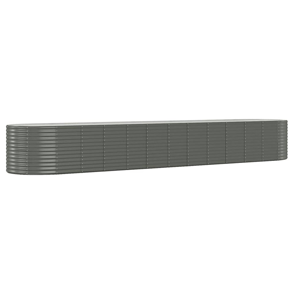 Graues Stahl Hochbeet 507x100x68 cm