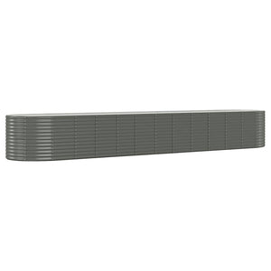 Graues Stahl Hochbeet 507x100x68 cm