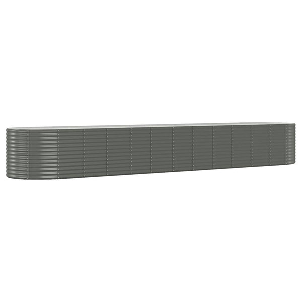 Graues Stahl Hochbeet 507x100x68 cm