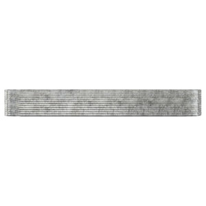 Hochbeet aus pulverbeschichtetem Stahl, 507 cm, Silber