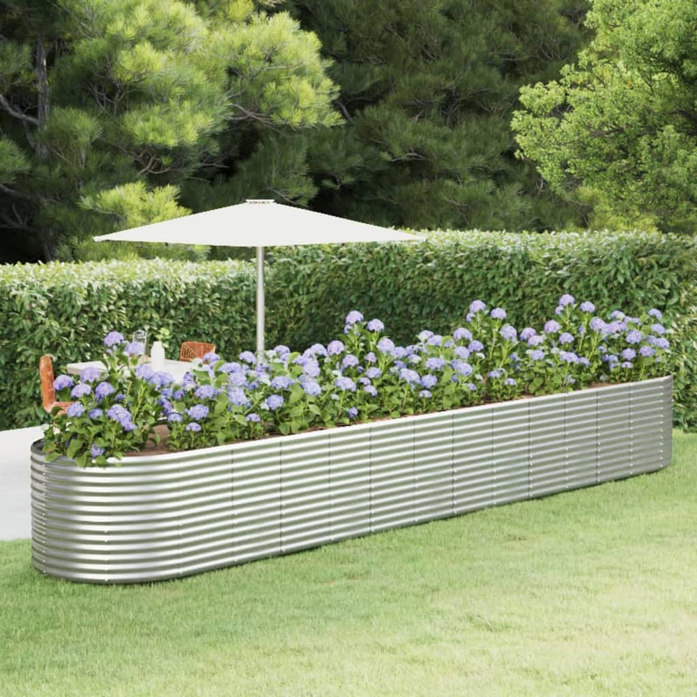 Hochbeet Silbern 554x100x68 cm