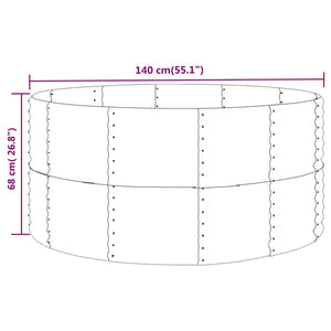 Garten Hochbeet Braun 140x140x68cm