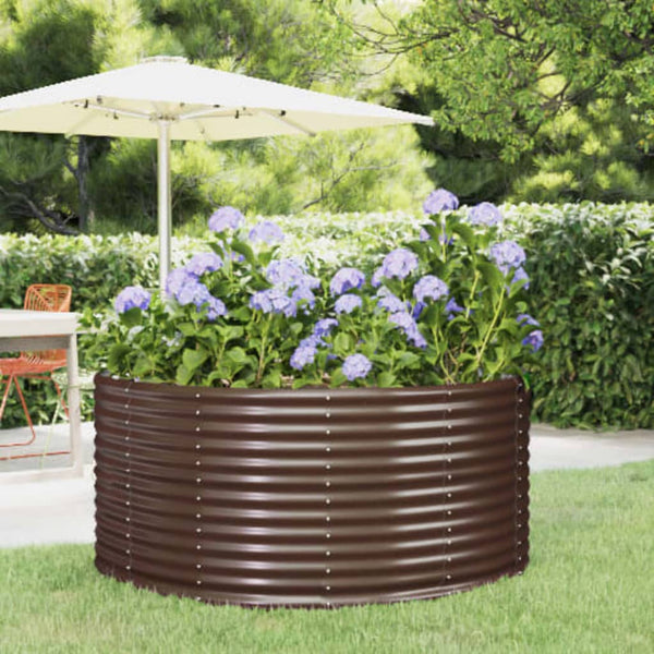 Garten Hochbeet Braun 140x140x68cm