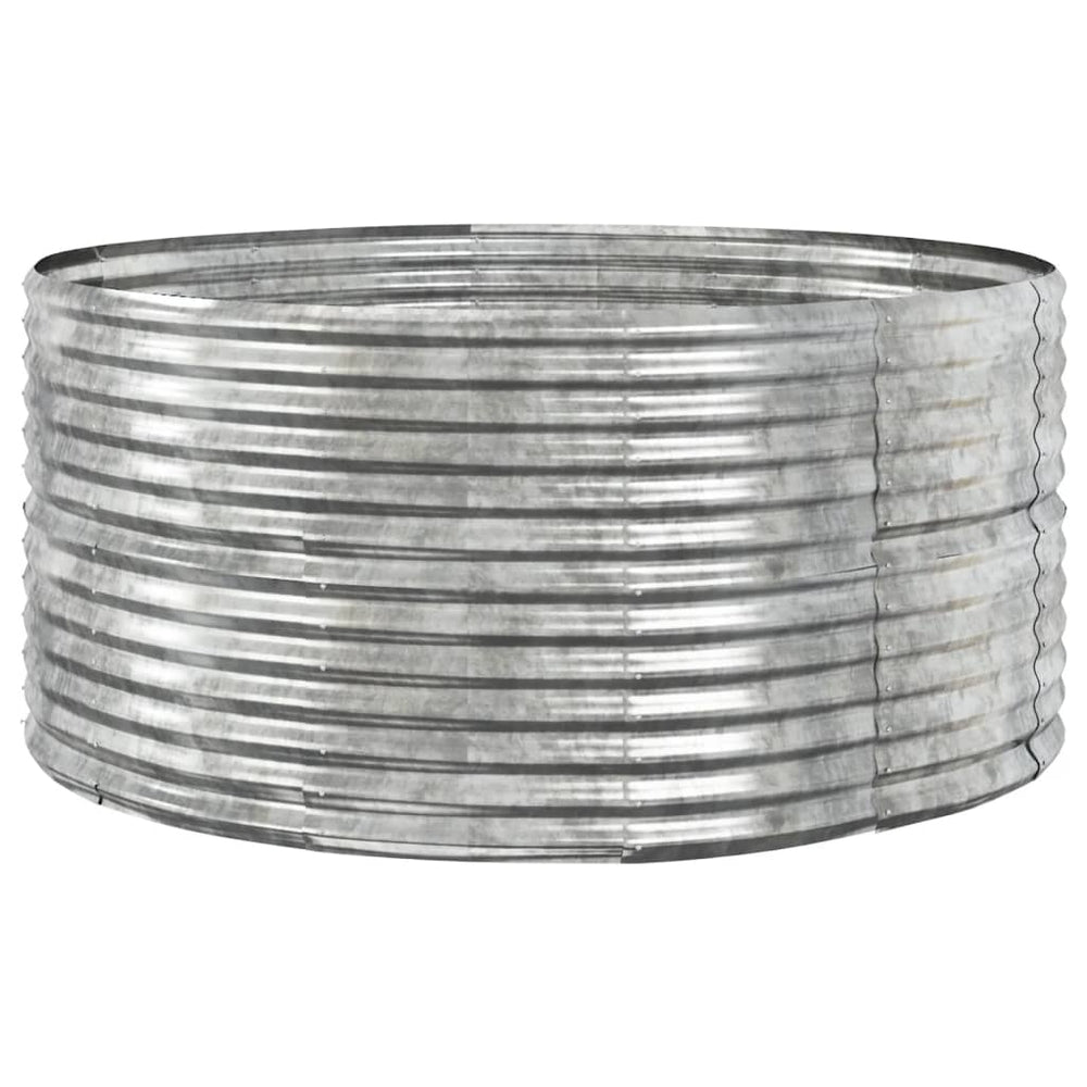 Hochbeet Silber 140x140x68 cm Verzinkt