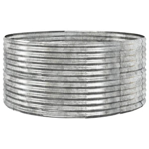 Hochbeet Silber 140x140x68 cm Verzinkt