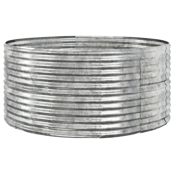 Hochbeet Silber 140x140x68 cm Verzinkt