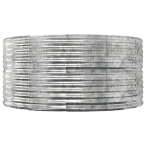 Hochbeet Silber 140x140x68 cm Verzinkt