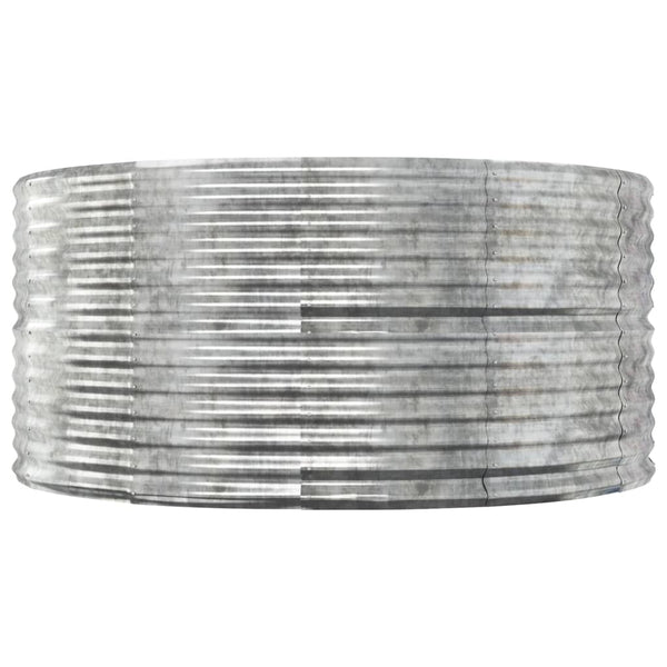 Hochbeet Silber 140x140x68 cm Verzinkt