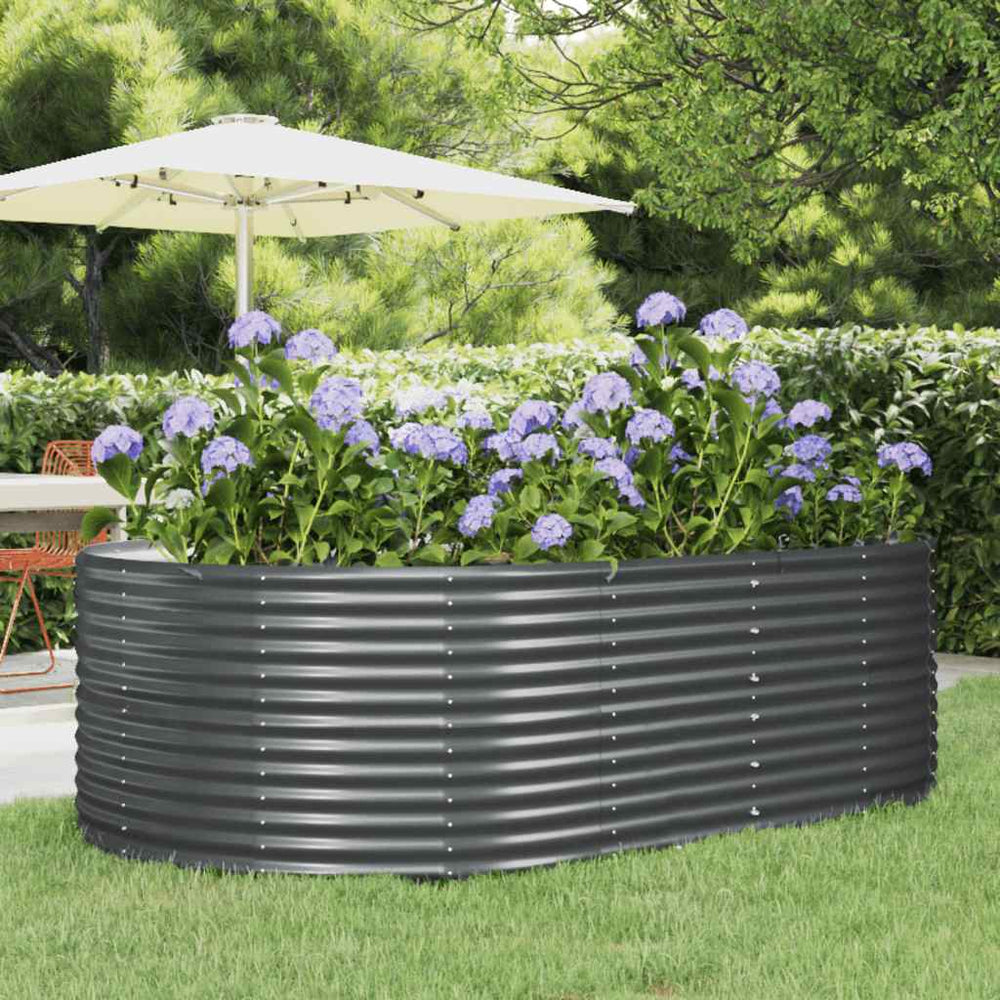 Anthrazit Garten-Hochbeet 212x140x68cm