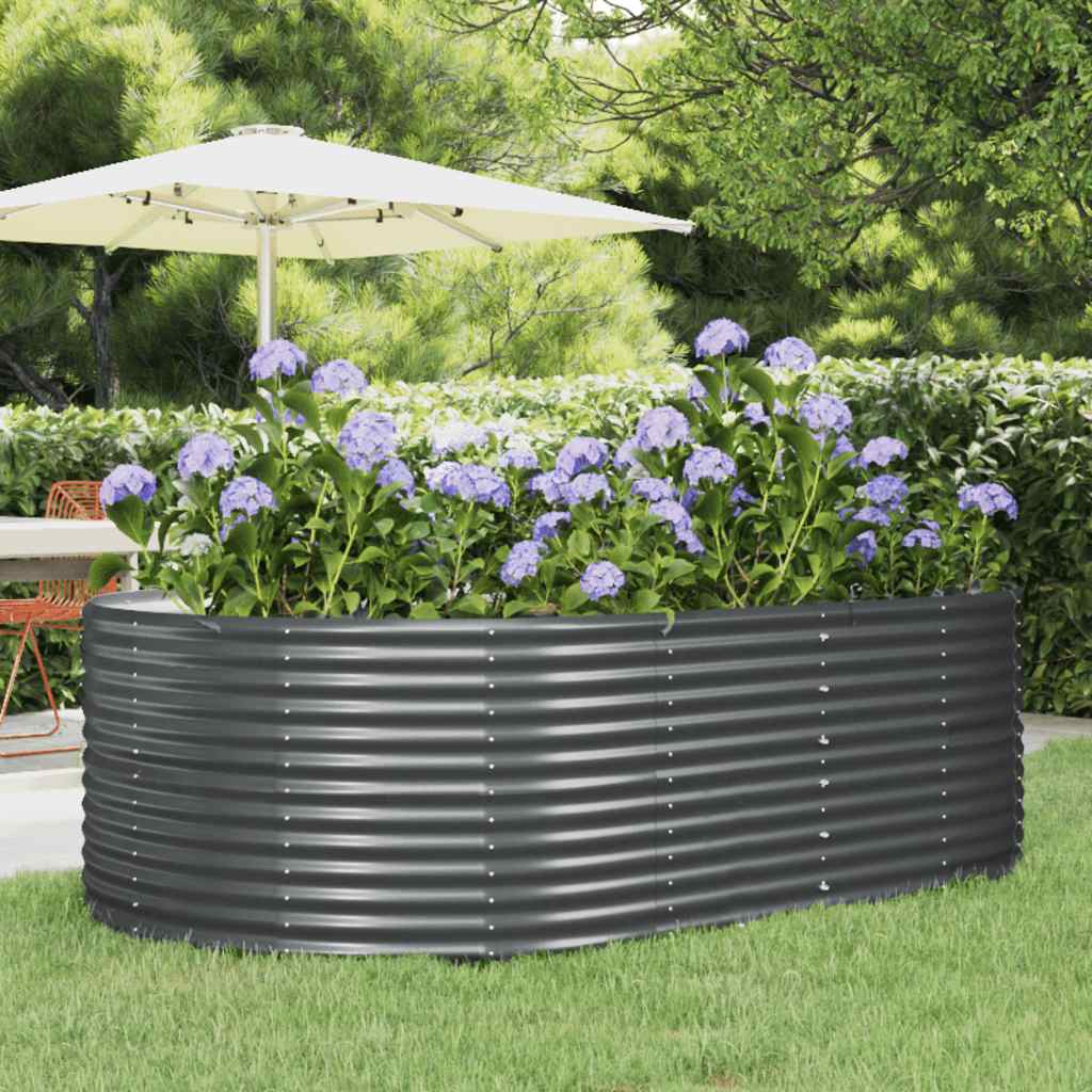 Anthrazit Garten-Hochbeet 212x140x68cm