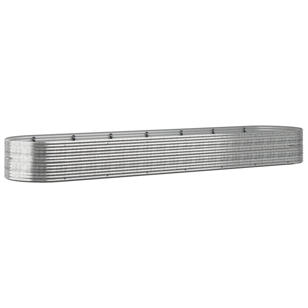Hochbeet Stahl Silber 584x140x68 cm