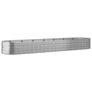 Hochbeet Stahl Silber 584x140x68 cm
