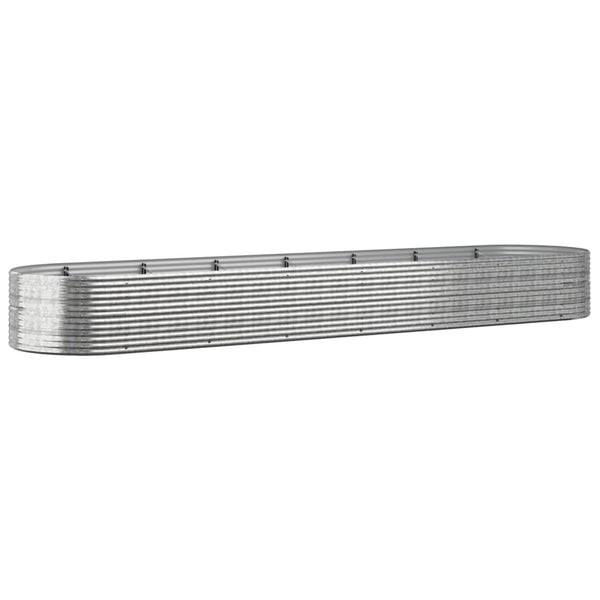 Hochbeet Stahl Silber 584x140x68 cm