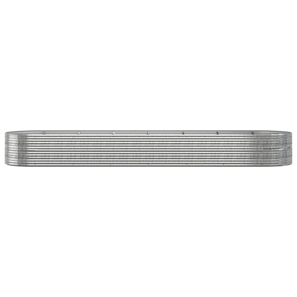 Hochbeet Stahl Silber 584x140x68 cm