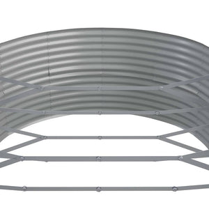 Hochbeet Stahl Silber 584x140x68 cm