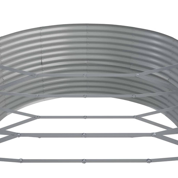 Hochbeet Stahl Silber 584x140x68 cm