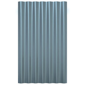 Dachpaneele Grau Verzinkt 60x36cm, 12 Stk.