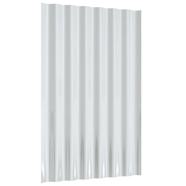 Dachpaneele Grau Verzinkt 60x36cm, 12 Stk.