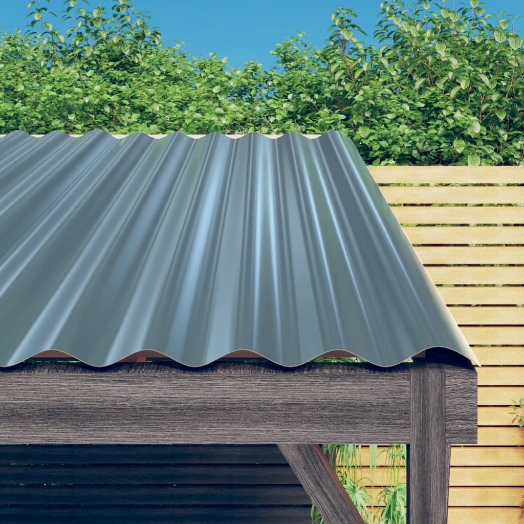 Dachpaneele 60x36 cm, 36 Stk. Grau Verzinkt