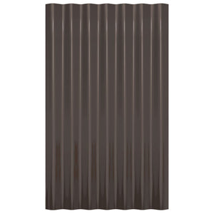 Dachpaneele 60x36cm, Verzinkt, Braun, 36 Stk.