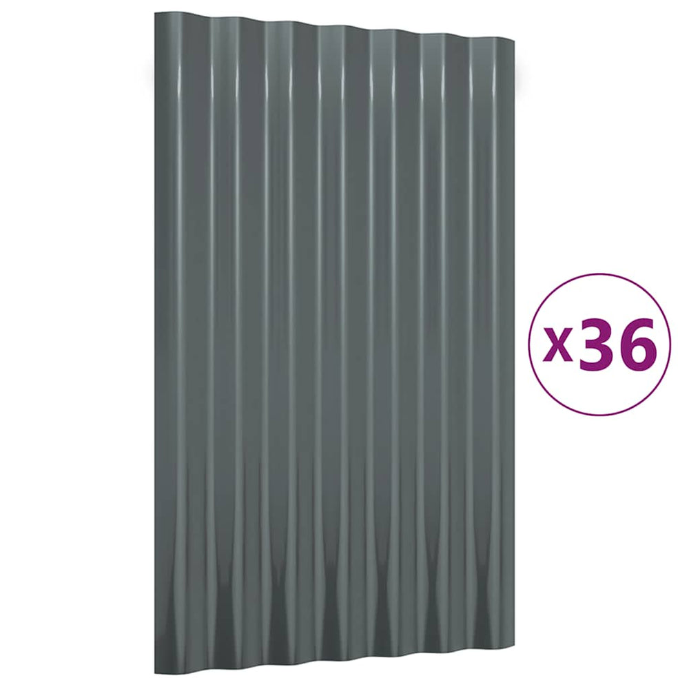 Dachpaneele Anthrazit, 60x36cm, 36 Stk.