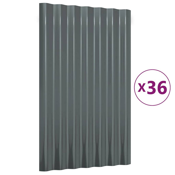 Dachpaneele Anthrazit, 60x36cm, 36 Stk.