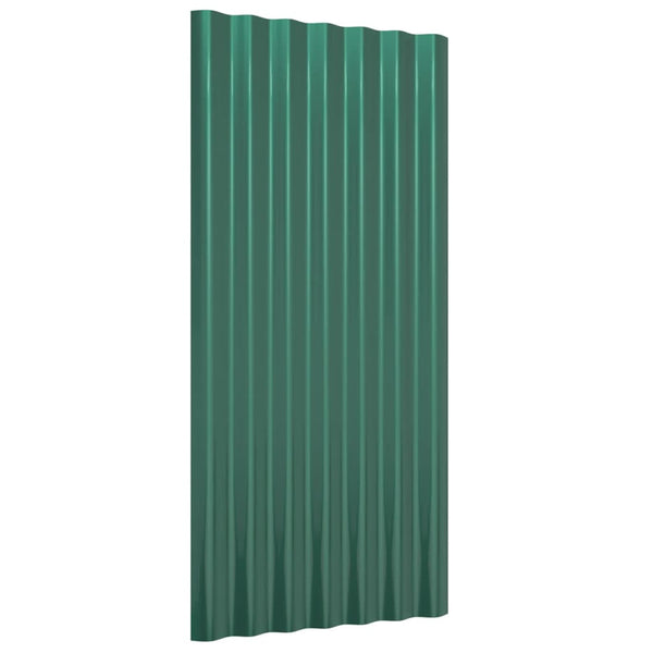 Dachpaneele Grün, 12 Stk., 80x36 cm
