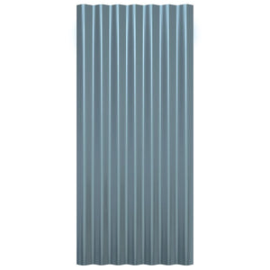 Dachpaneele Grau Verzinkt 80x36cm 12 Stk.